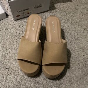 BAMBOO Beige Women's Mules